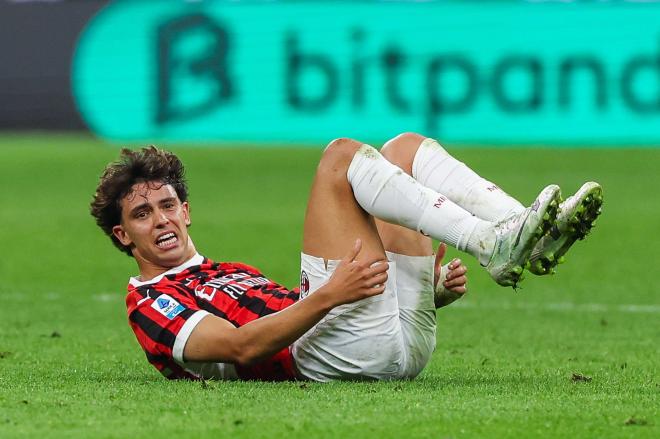 Joao Félix, en un partido con el AC Milan (Foto: Cordon Press).