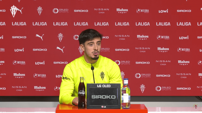 Nico Serrano, en sala de prensa.
