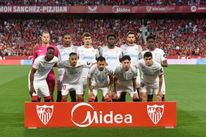 El once sevillista en el Sevilla-Las Palmas (Foto: Kiko Hurtado).