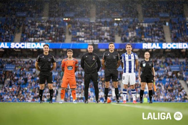 Foto inicial del Real Sociedad-Celta (Foto: LaLiga).