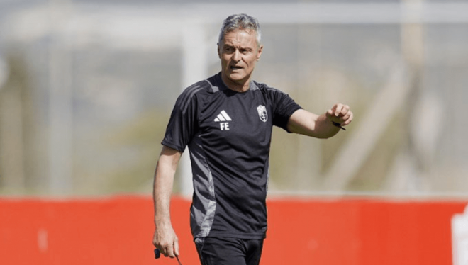 Fran Escribá, en un entrenamiento del Granada (Foto: GCF).