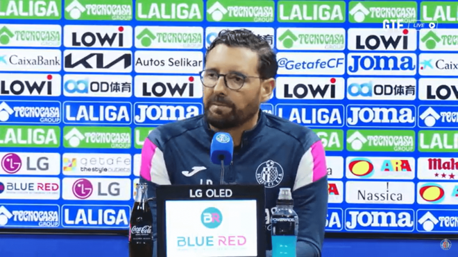 José Bordalás, en rueda de prensa.