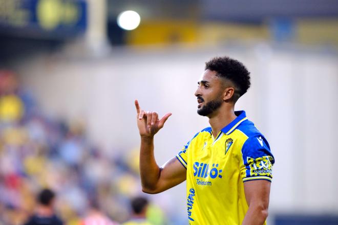 Chris Ramos, en un partido del Cádiz (Foto: LaLiga).