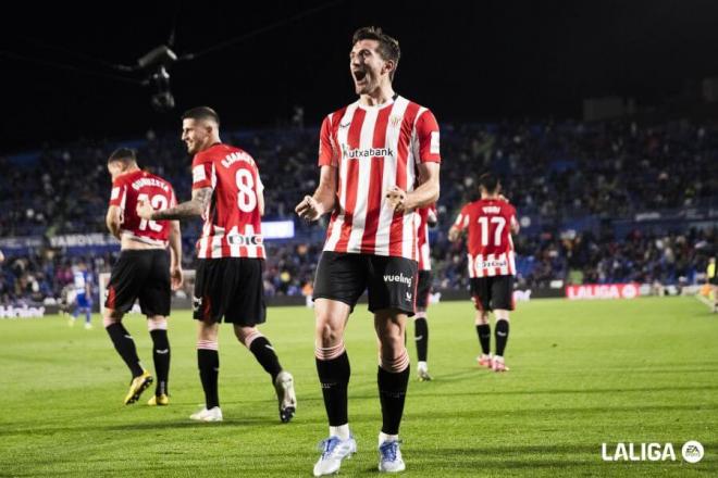 Dani Vivian celebra su gol en Getafe (Foto: LaLiga).