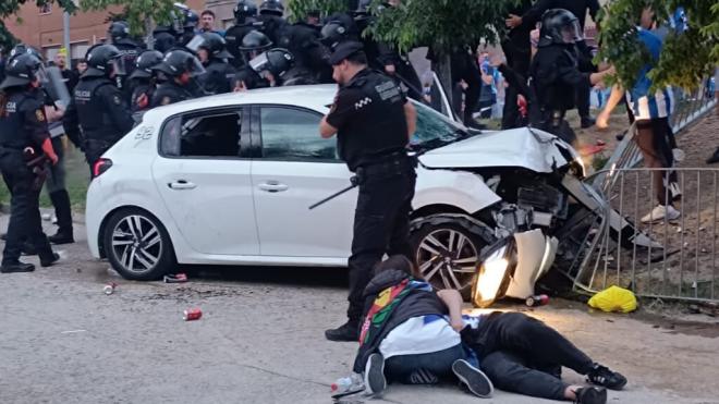 Imagen del atropello masivo en Barcelona (Foto: X)