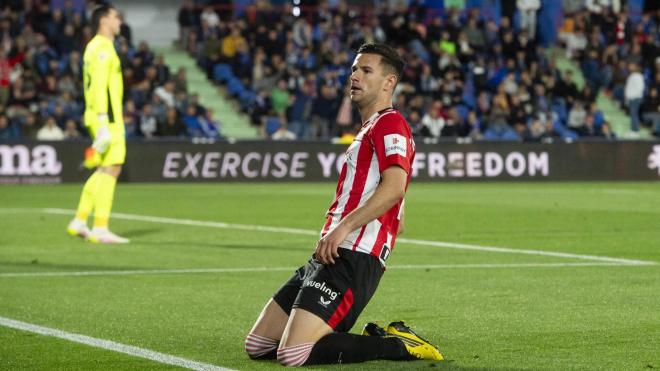 Marcó gol Gorka Guruzeta ante el Getafe en el Coliseum (Foto: Athletic Club).
