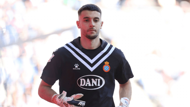 Joan García, en un partido del Espanyol (Foto: Cordon Press).