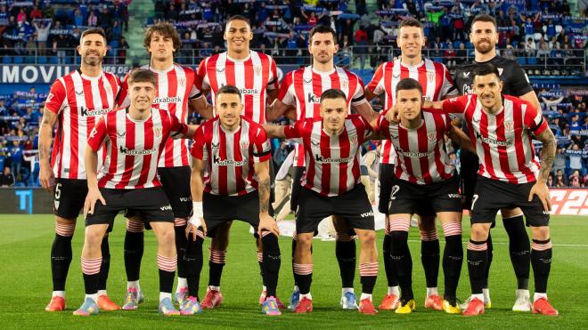 Este es el once que sacaba Valverde ante el Getafe en el Coliseum (Foto: Athletic Club).