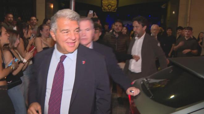 Joan Laporta a la salida de 'Luz de Gas'