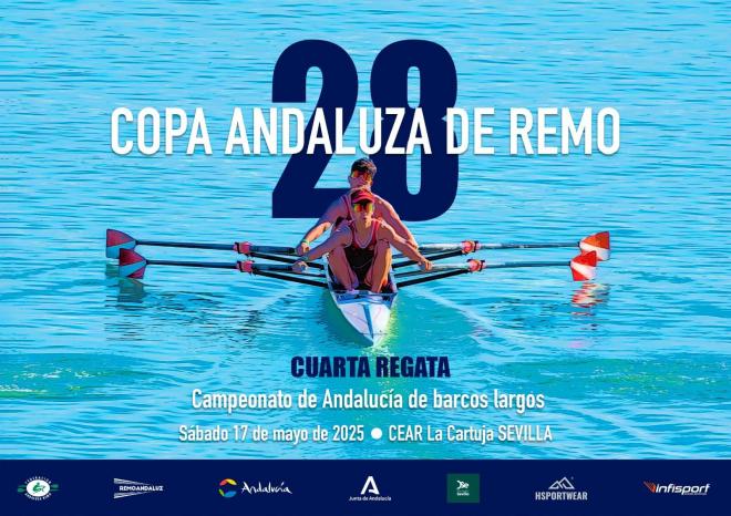 Cartel del Campeonato de Andalucía de remo.