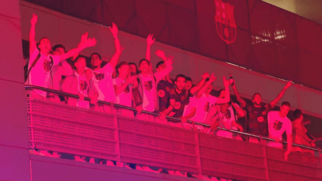 Imagen de la celebración del FC Barcelona de LALIGA
