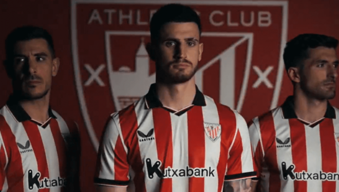 La nueva camiseta del Athletic para la temporada 2025/2026.