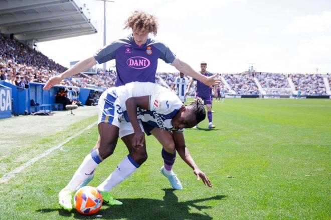 Lance del juego en el Leganés-Espanyol de la jornada 35 (Foto: LaLiga).