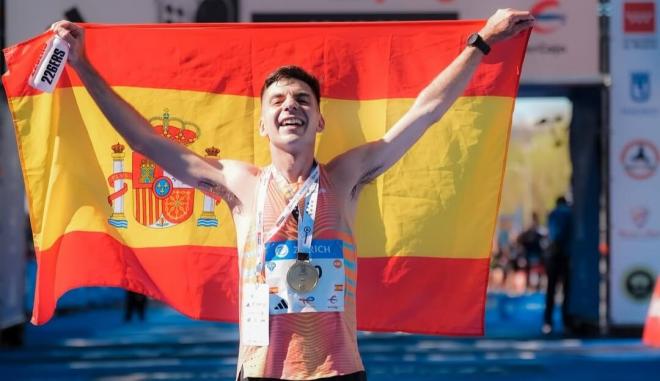 Yago Rojo, tercero en la Maratón de Madrid (Foto: redes sociales)