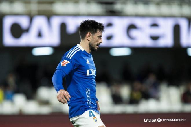 David Costas, en un partido del Real Oviedo (FOTO: LALIGA).