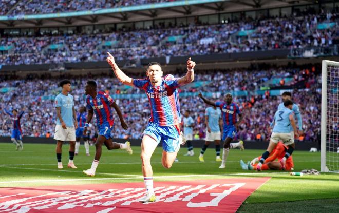 Gol del Crystal Palace ante el Manchester City. (Foto: Cordon Press)