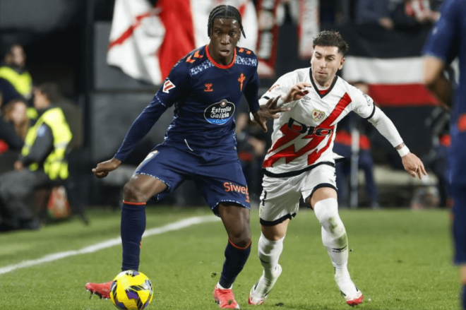 Ilaix Moriba en Vallecas (Foto: EFE).