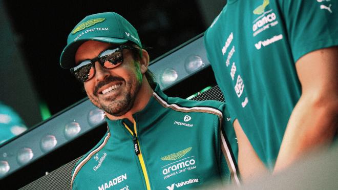 Fernando Alonso, en el Gran Premio de Imola (Foto: Aston Martin).
