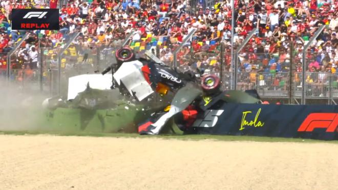 Yuki Tsunoda protagoniza el accidente más impactante de los últimos años en la F1
