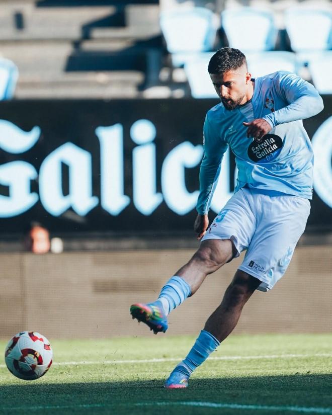 Jordi Escobar ante el Bilbao Athletic (Foto: RC Celta).