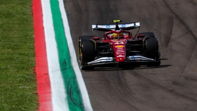 Lewis Hamilton, en el Gran Premio de Imola (Foto: Ferrari).