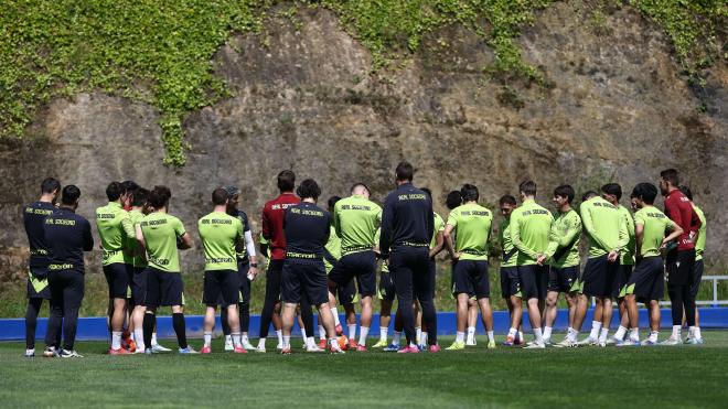 Entrenamiento en Zubieta (Foto: Real Sociedad).