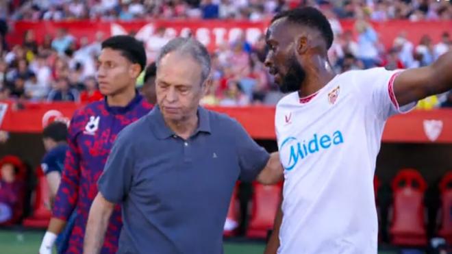 El enfado de Joaquín Caparrós con Dodi Lukebakio.