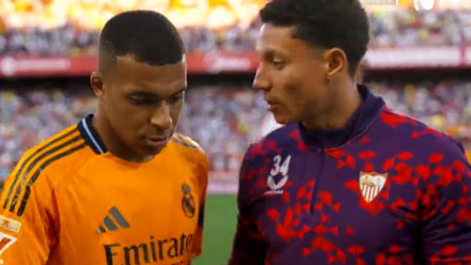 La conversación de Mateo Mejía con Kylian Mbappé.