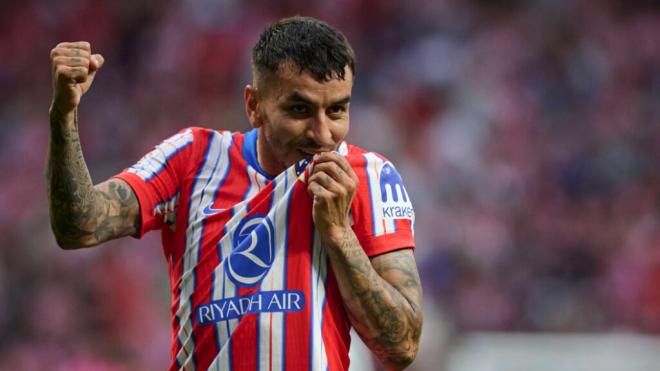 Ángel Correa celebra un gol en el Atlético de Madrid (Cordon Press)