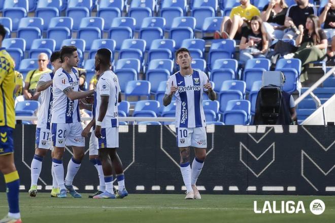 Dani Raba celebra su gol en Las Palmas-Leganés (Foto: LALIGA).