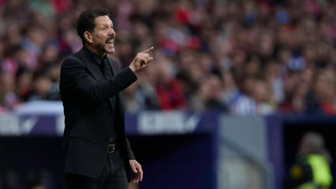 Simeone, en un partido del Atlético de Madrid (Cordon Press)