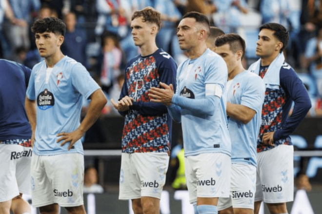 Los jugadores tras perder ante el Rayo Vallecano (Foto: LaLiga).
