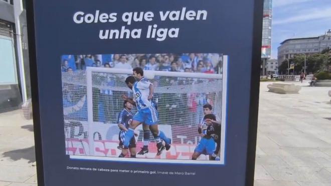 Imágenes de la exposición en homenaje de la Liga del Deportivo en el 2000.