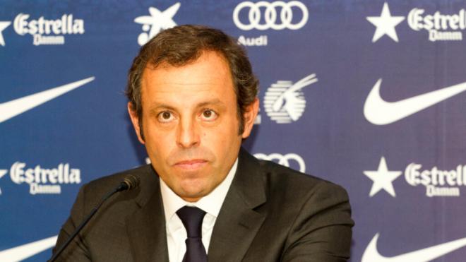 Sandro Rosell, durante su etapa en el Barcelona (Foto: Cordon Press)
