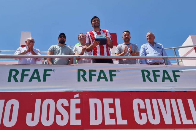 Dani Güiza, en el torneo de veteranos con el Juventud Sanluqueña (Foto: RFAF).