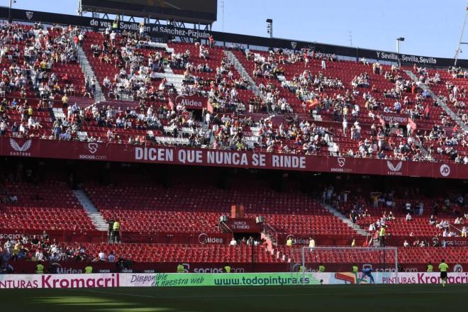 Imagen del Sánchez-Pizjuán durante el Sevilla-Real Madrid (Foto: Kiko Hurtado).