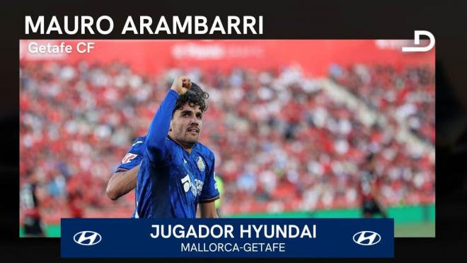 Mauro Arambarri, Jugador Hyundai del Mallorca-Getafe.