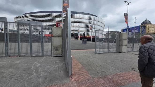 San Mamés preparado para la final de la UEFA Europa League 2025 en Bilbao (Foto: ElDesmarque).