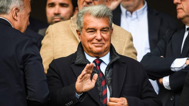 Joan Laporta en un partido (Cordon Press)