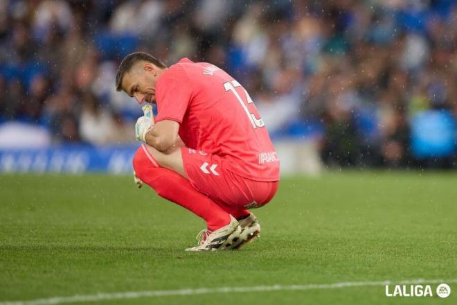 Vicente Guaita, durante el Real Sociedad-Celta (Foto: LALIGA).