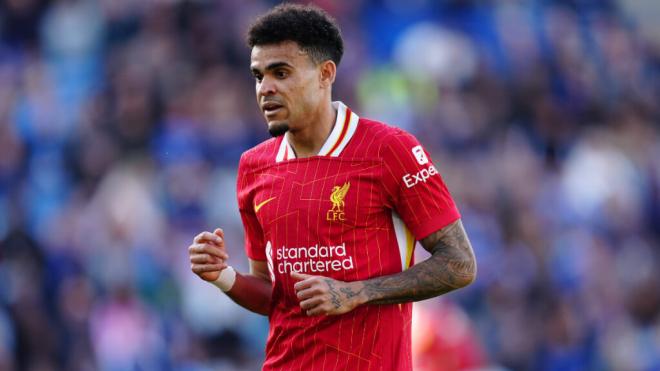 Luis Díaz celebra un tanto con el Liverpool (Foto: Cordon Press)