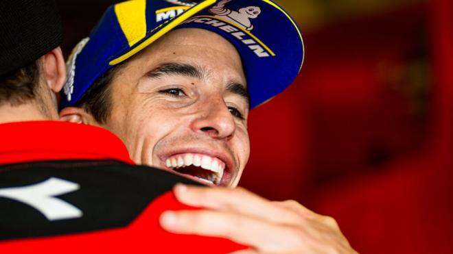 Marc Márquez, en el Gran Premio de Le Mans (Foto: Ducati).