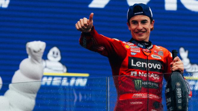 Marc Márquez, en el Gran Premio de Le Mans (Foto: Ducati).