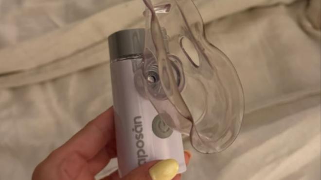 Nebulizador que utiliza María Pombo con sus hijos (Foto: @mariapombo)