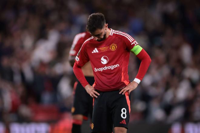 Bruno Fernandes, en la final de la Europa League (Foto: Cordon Press).