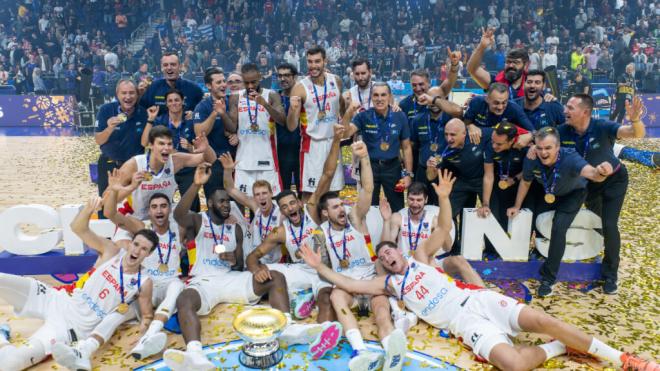 España celebra el Eurobasket (Foto: Cordon Press)
