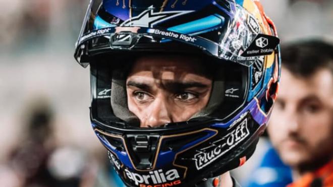 Jorge Martín, durante su reaparición en el Gran Premio de Qatar (Foto: @89jorgemartin).