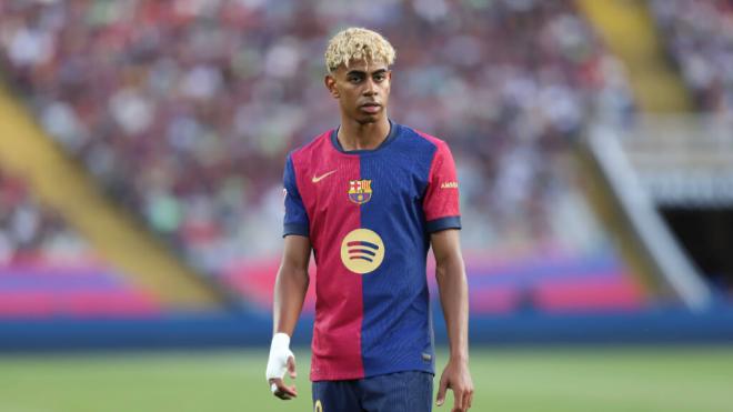 Lamine Yamal en un partido con el Barça (Cordon Press)