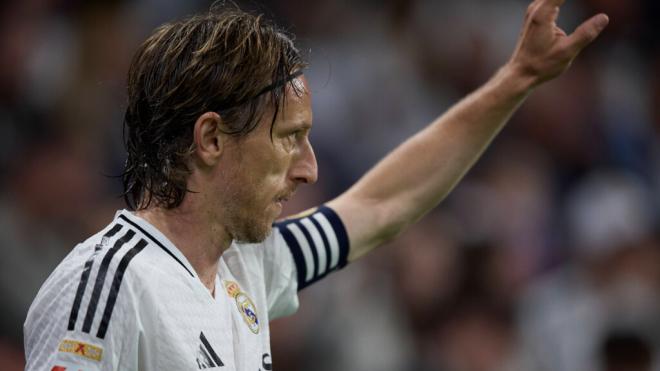 Luka Modric en un partido con el Madrid (Cordon Press)