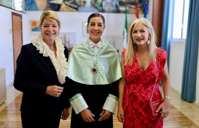 Carolina Marín, en su investidura como doctora Honoris Causa en la Universidad de Huelva.